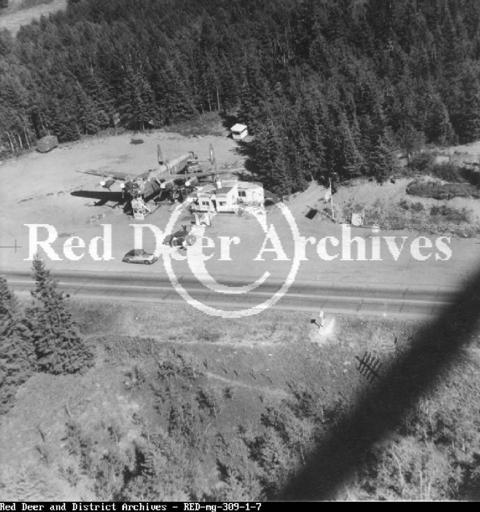 Red Deer aerial photo 1955